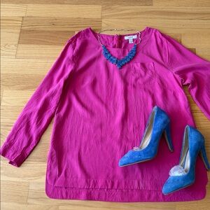 J. Crew Long Sleeve Silk Blouse